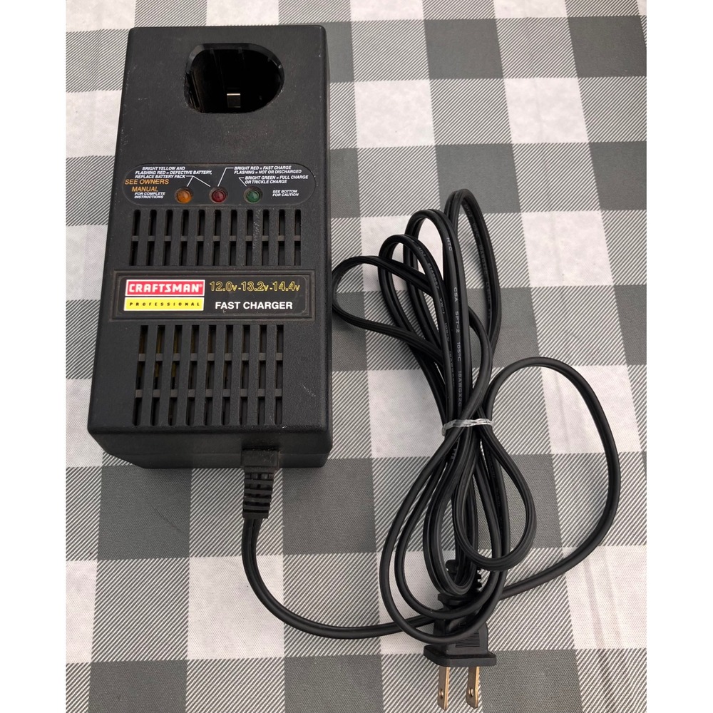 OEM Craftsman Fast Charger Professional OS Black 12V 13.2V 14.4V 974062-001